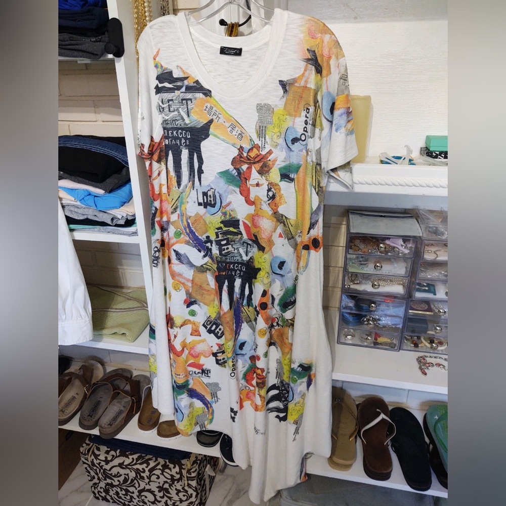 Inoah Asymmetrical dress WITH POCKETS